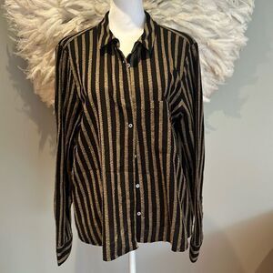 Xirena striped button down shirt
